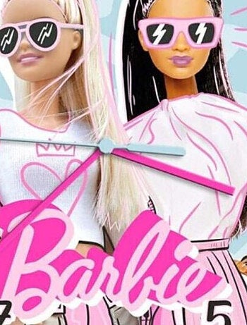 Horloge murale - Barbie Brune Et Blonde