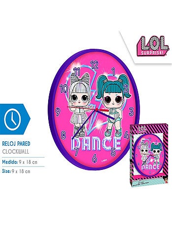 Horloge murale - Poupées LOL Surprise - Rose