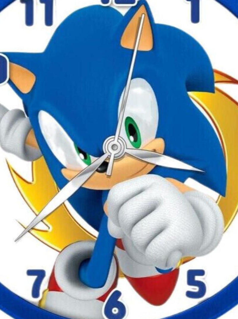 Horloge murale - Sonic - 25 cm Bleu - Kiabi