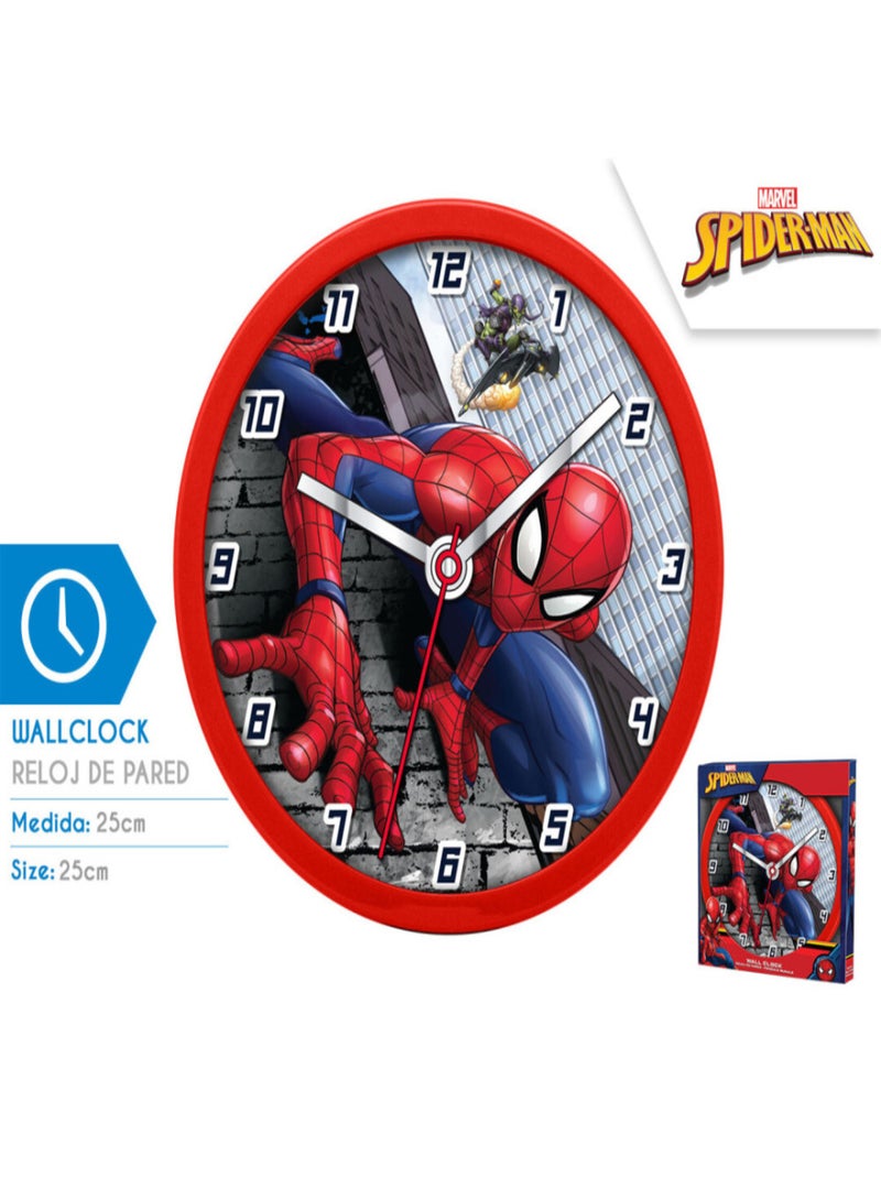 Horloge murale - Spiderman 25 cm Multicolore - Kiabi