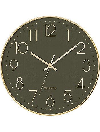 Horloge murale 3d en verre plat laure