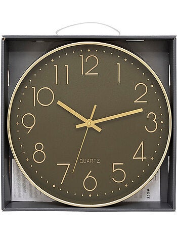 Horloge murale 3d en verre plat laure