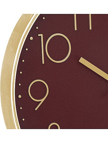 Horloge murale 3d en verre plat laure