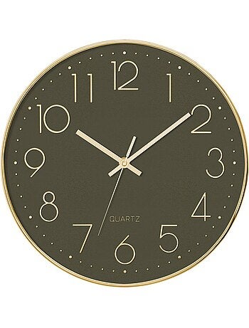 Horloge murale 3d en verre plat laure