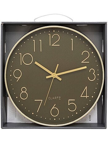 Horloge murale 3d en verre plat laure
