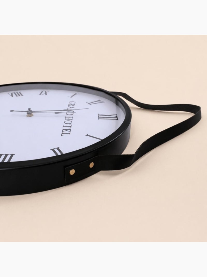 Horloge murale avec anse 40cm Blanc - Kiabi