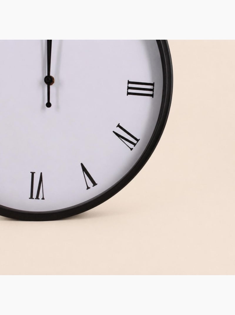 Horloge murale avec anse 40cm Blanc - Kiabi