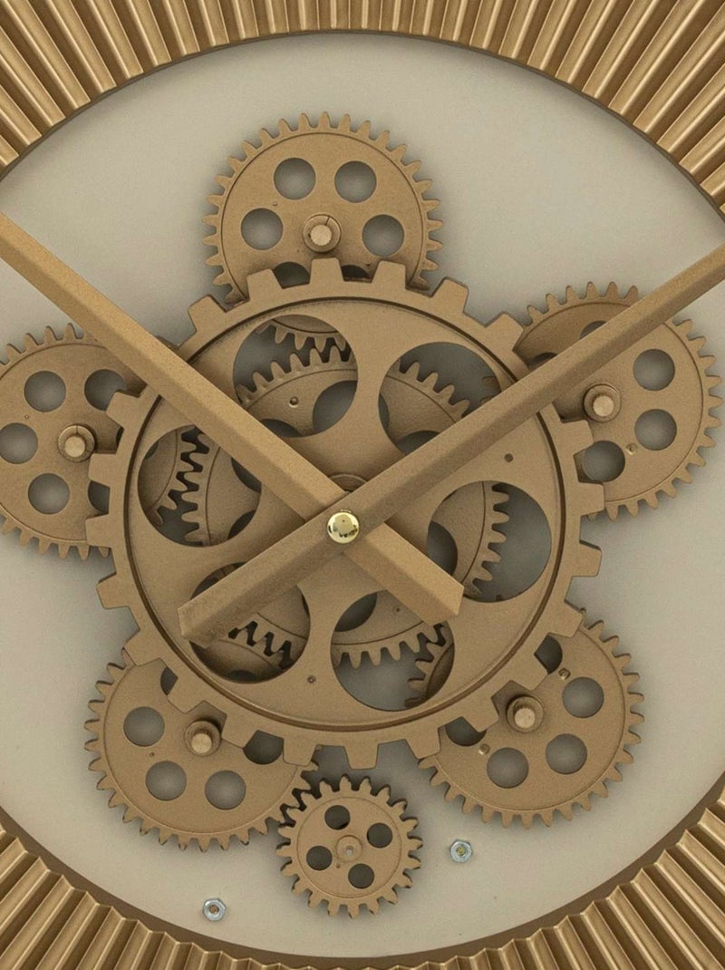 Horloge murale avec mécanisme en métal GIULIANA Gris - Kiabi