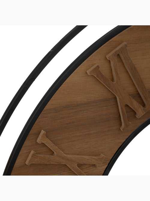 Horloge murale bois chiffres romains relief DORIAN - Kiabi