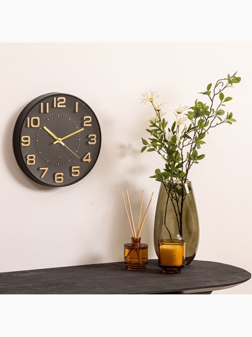 Horloge murale chiffres 3D effet relief DORIS - Kiabi
