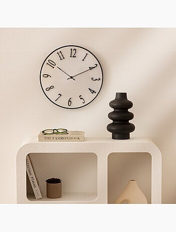 Horloge murale chiffres 3D relief EDGAR