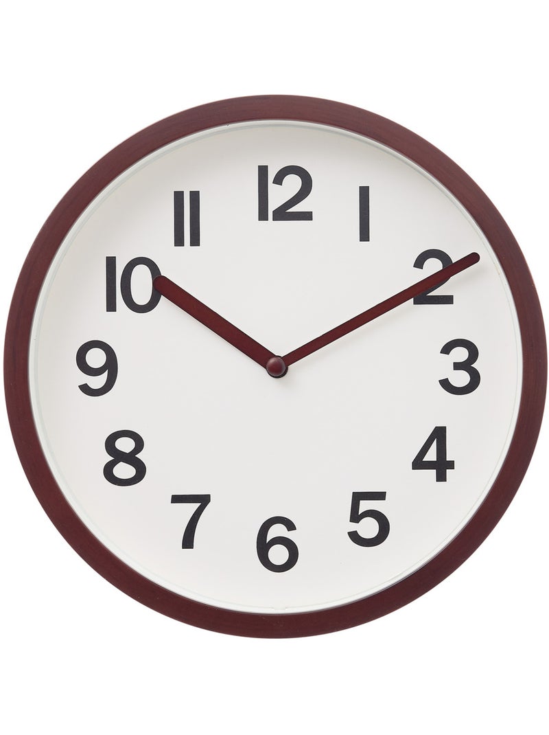 Horloge murale classique effet bois LOLY Beige - Kiabi