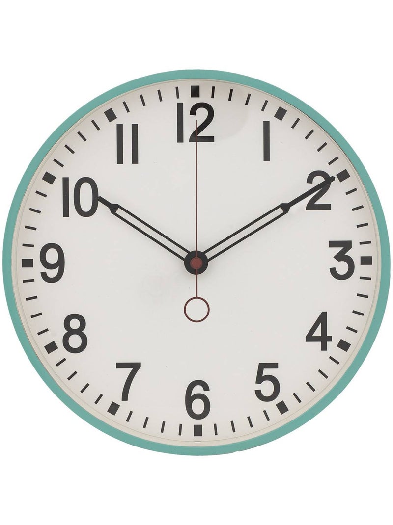 Horloge murale classique trois aiguilles CORY Rouge foncé - Kiabi