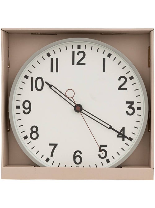 Horloge murale classique trois aiguilles CORY - Kiabi Horloge murale classique trois aiguilles CORY - Kiabi