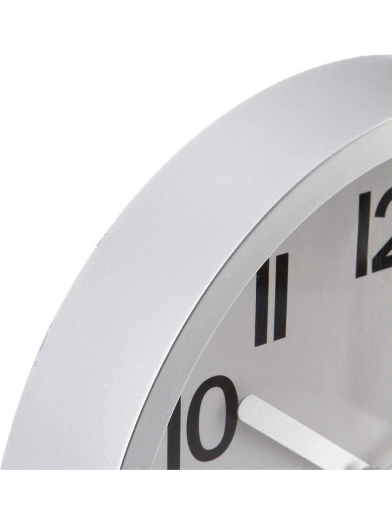 Horloge murale design cadre en métal brossé LOLY Argent - Kiabi