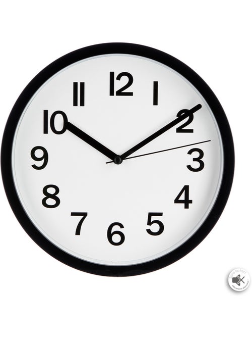 Horloge murale design cadre en métal brossé LOLY - Kiabi