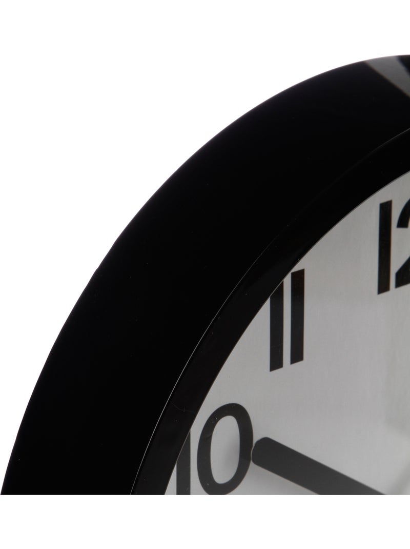 Horloge murale design cadre en métal brossé LOLY Noir - Kiabi