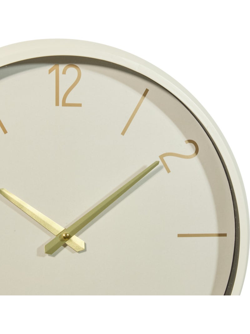 Horloge murale design épuré aiguilles dorées YANN Doré - Kiabi