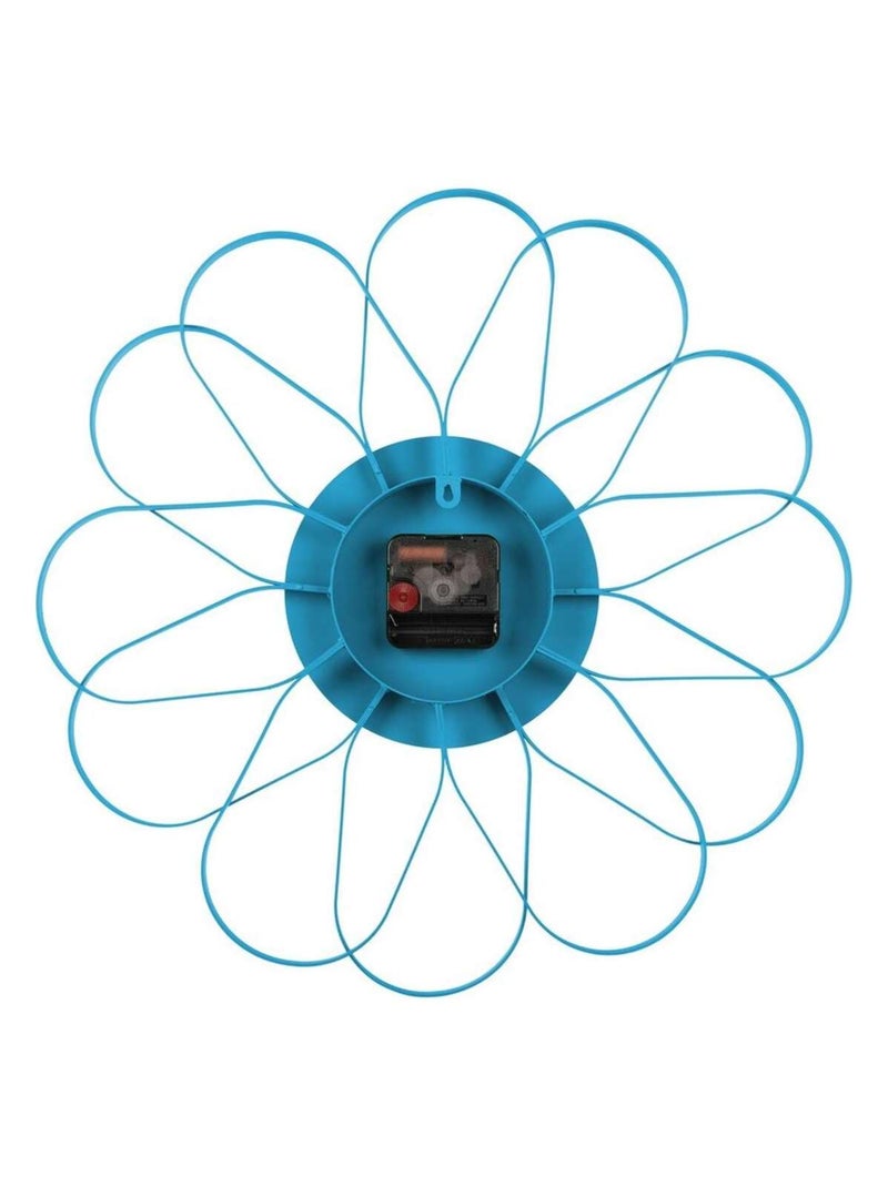 Horloge murale design fleur ARKIS Bleu - Kiabi