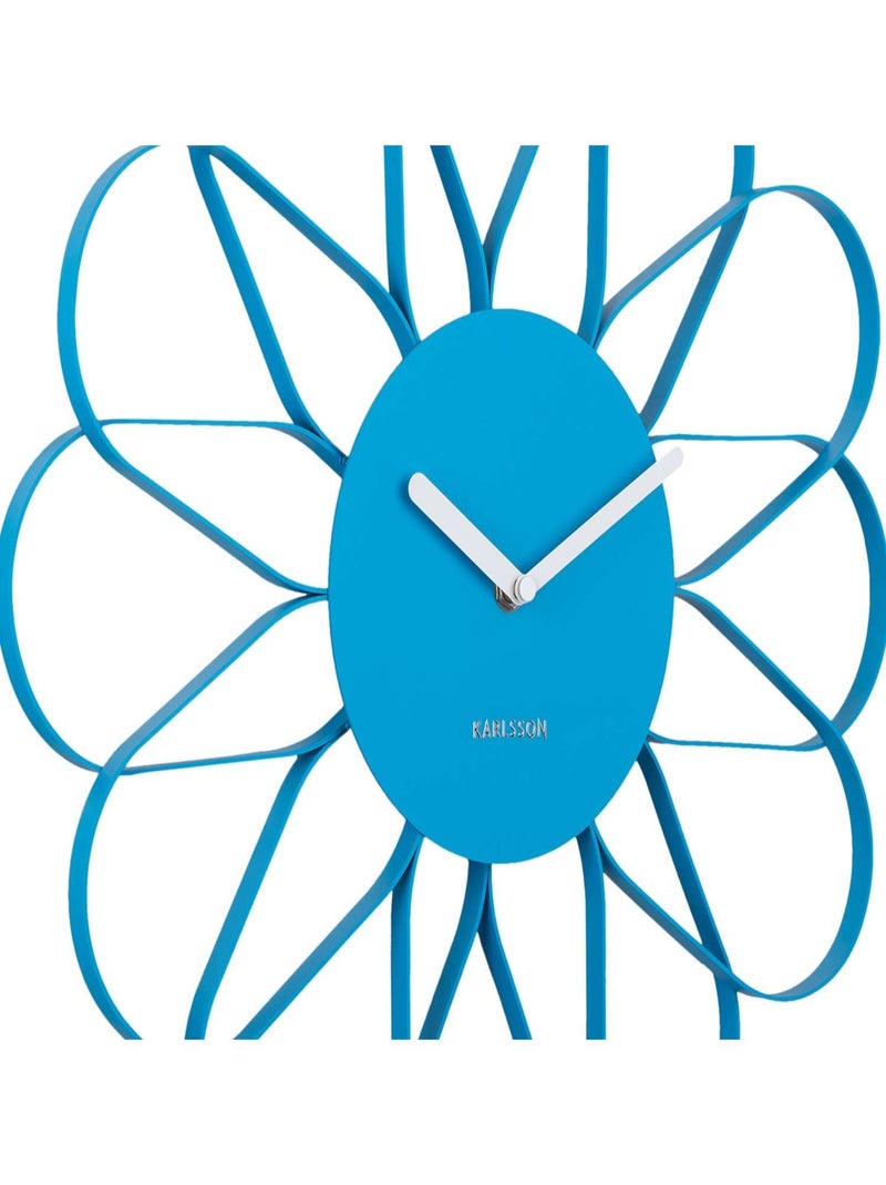 Horloge murale design fleur ARKIS Bleu - Kiabi