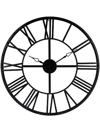 Horloge murale design industriel chiffres romains ANDRAS