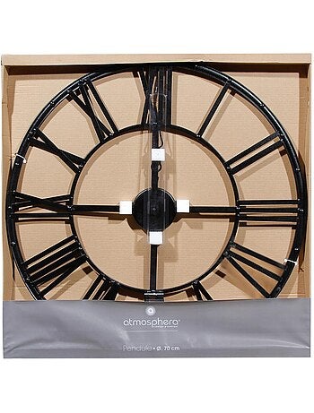 Horloge murale design industriel chiffres romains ANDRAS