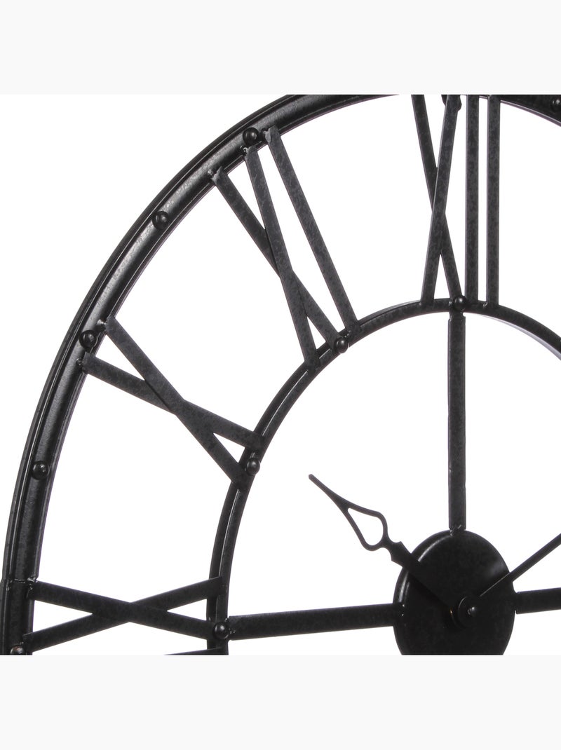 Horloge murale design industriel chiffres romains ANDRAS Noir - Kiabi