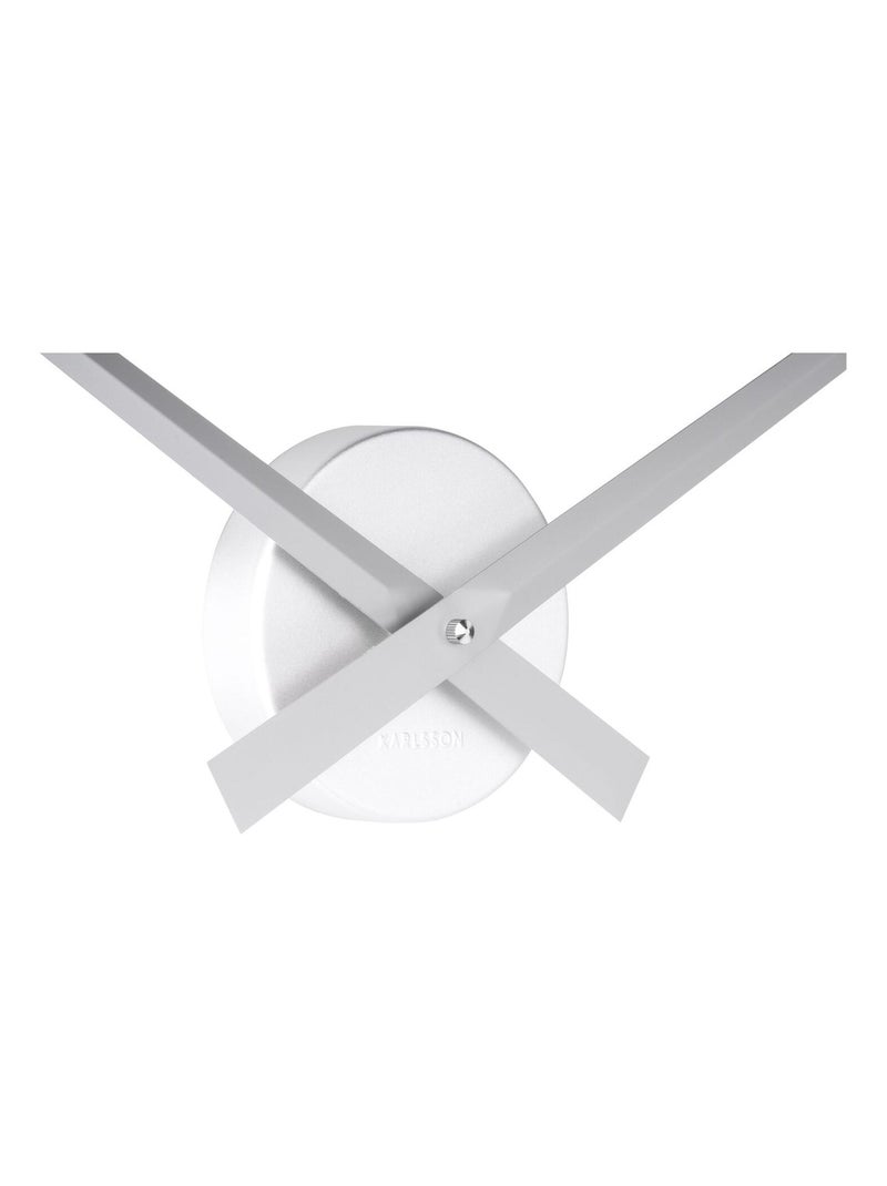 Horloge murale design minimaliste en métal LITTLE BIG TIME Argent - Kiabi