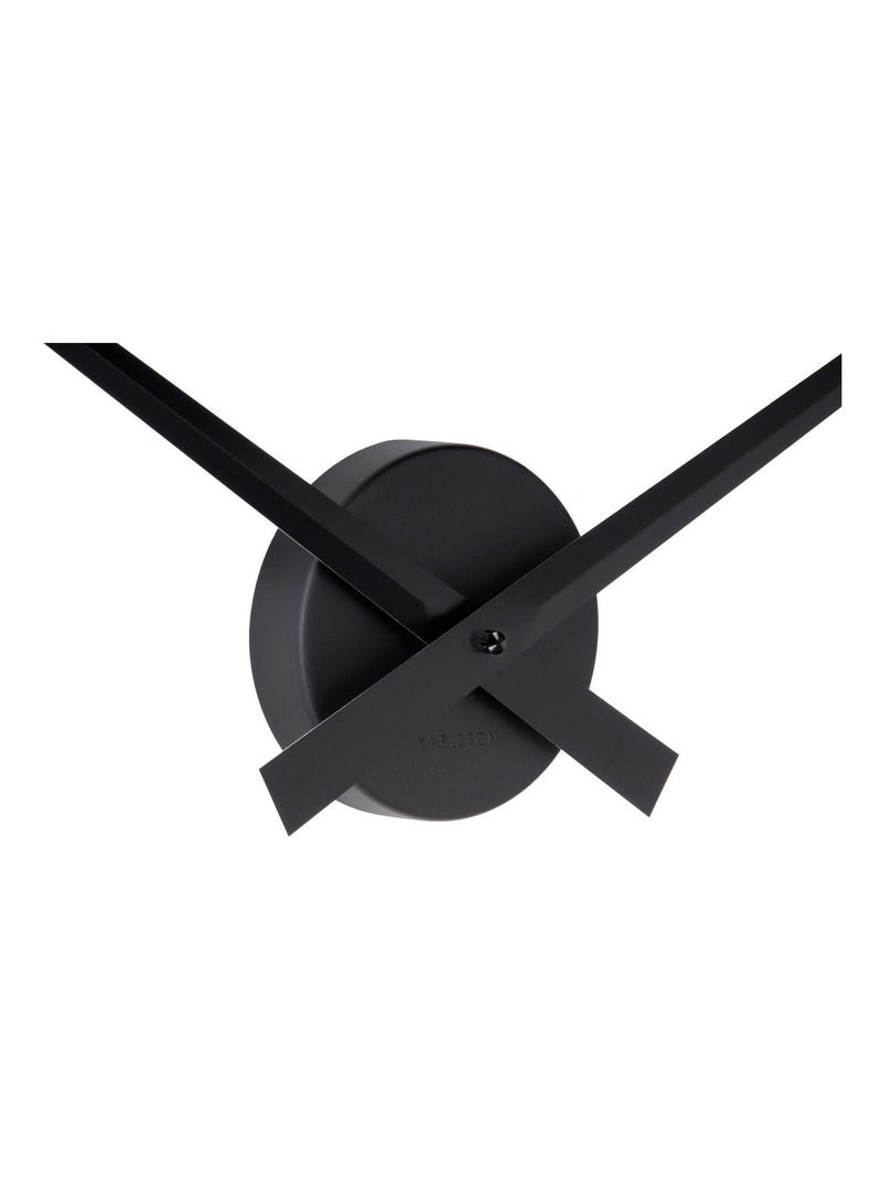 Horloge murale design minimaliste en métal LITTLE BIG TIME Noir - Kiabi