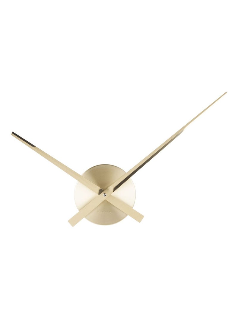 Horloge murale design minimaliste en métal petit format LITTLE BIG TIME Doré/or - Kiabi