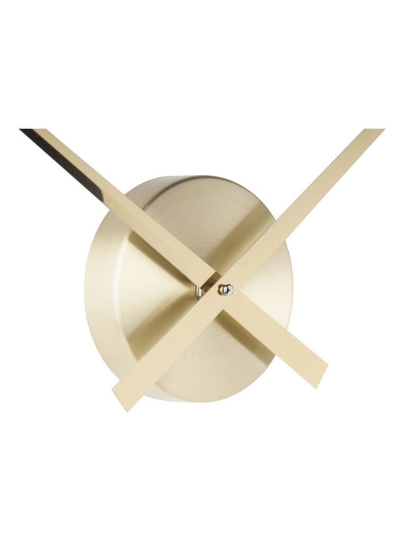 Horloge murale design minimaliste en métal petit format LITTLE BIG TIME Doré/or - Kiabi