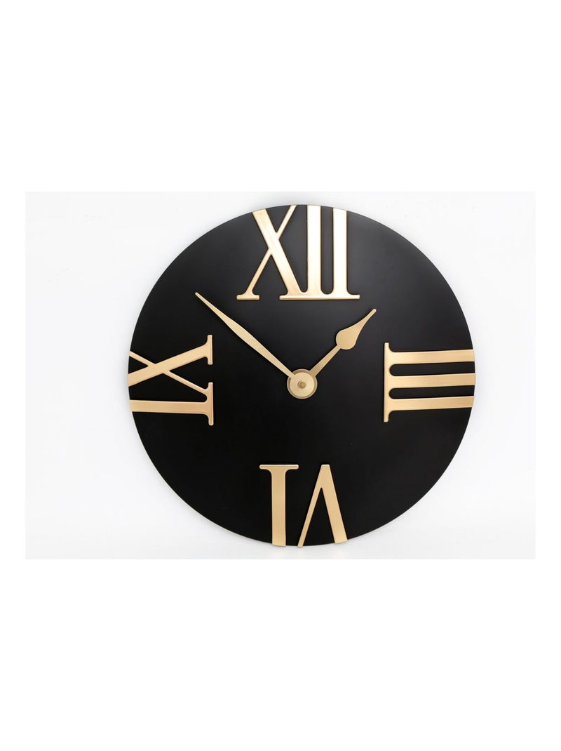 Horloge murale design minimaliste EVA Noir - Kiabi