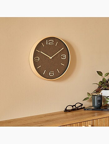 Horloge murale effet tissé ELLIS
