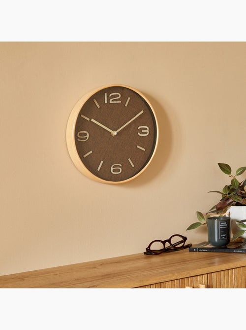 Horloge murale effet tissé ELLIS - Kiabi