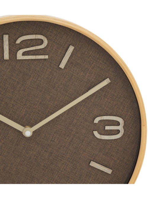 Horloge murale effet tissé ELLIS - Kiabi