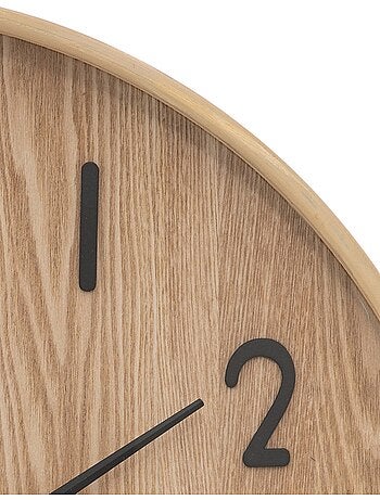 Horloge murale en bois chiffres 3D IVANA