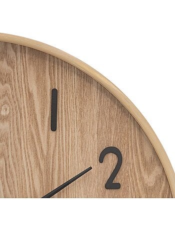 Horloge murale en bois chiffres 3D IVANA