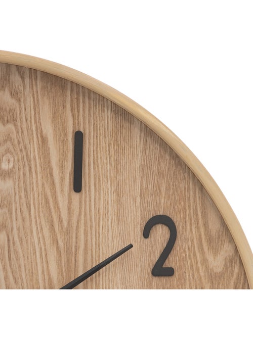 Horloge murale en bois chiffres 3D IVANA - Kiabi