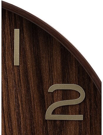 Horloge murale en bois chiffres 3D IVANA