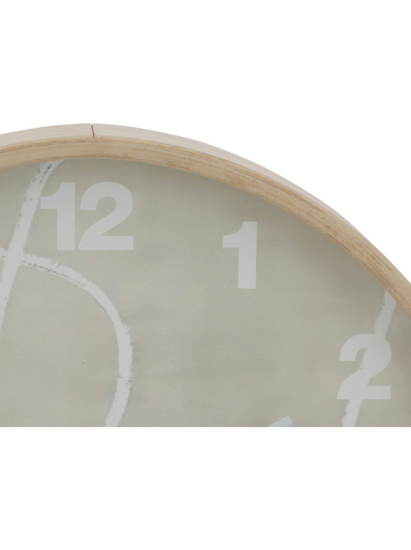 Horloge murale en bois GRETA Marron - Kiabi