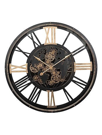 Horloge murale en métal CLARK