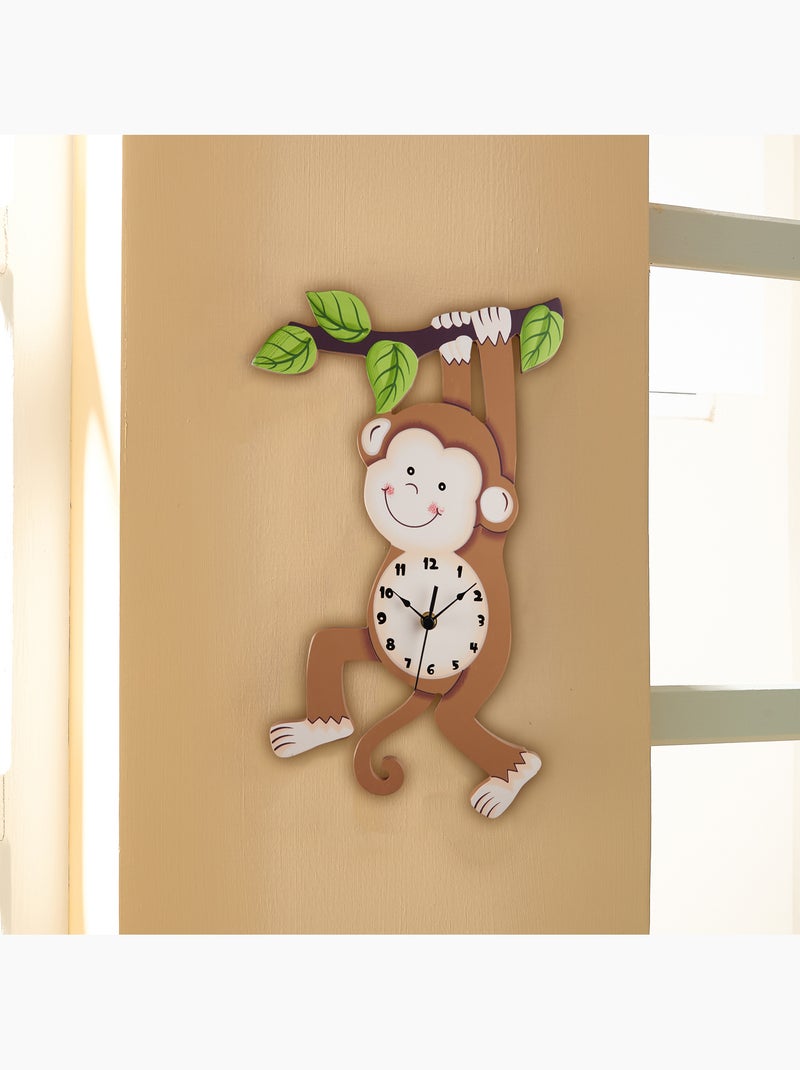 Horloge Murale Enfant Décorative, 4cm, Brun Marron - Kiabi