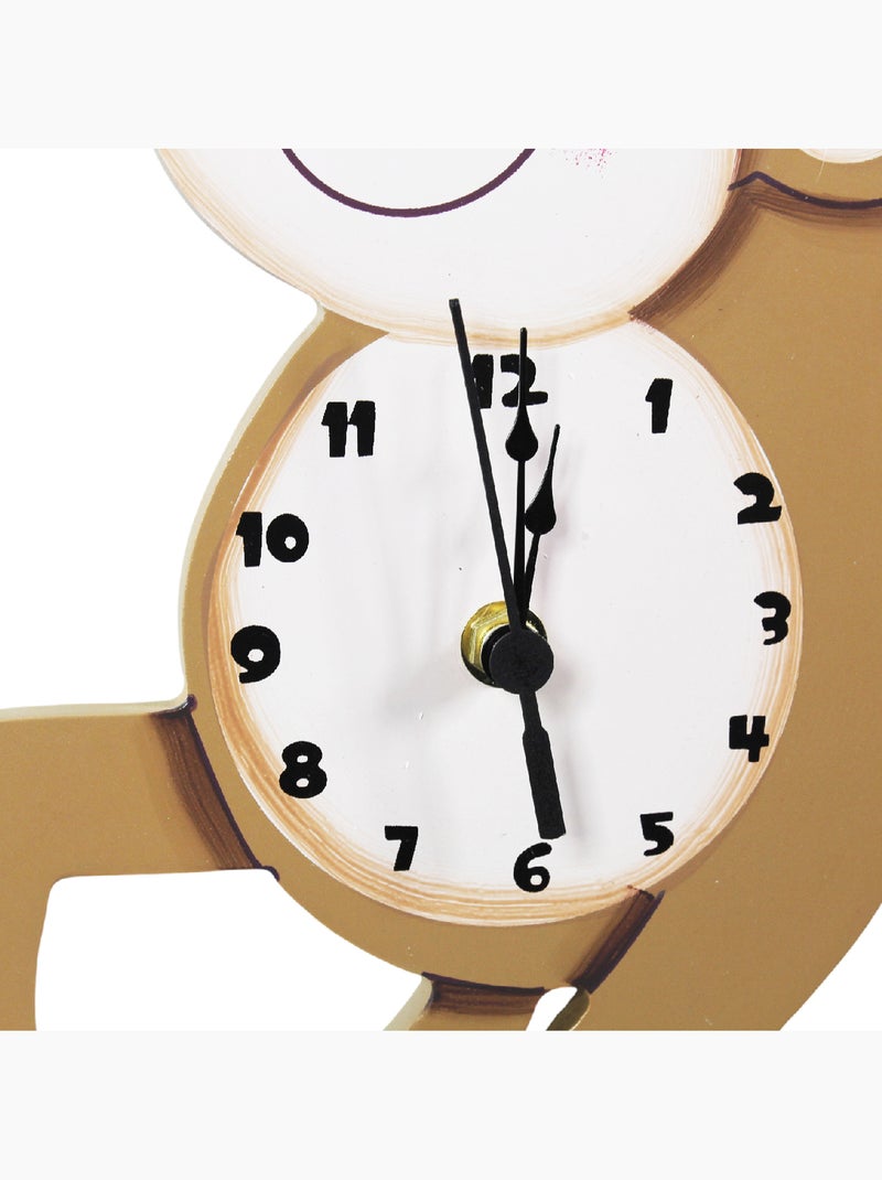 Horloge Murale Enfant Décorative, 4cm, Brun Marron - Kiabi