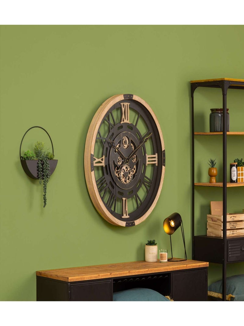 Horloge murale KENT Noir - Kiabi