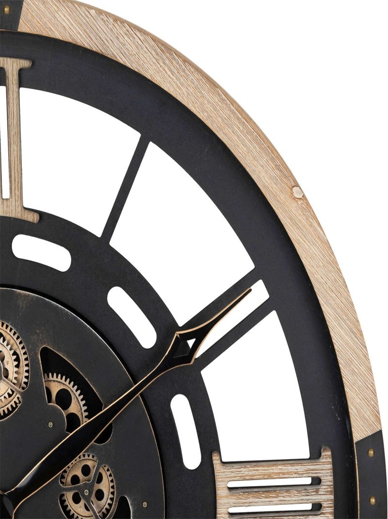Horloge murale KENT Noir - Kiabi