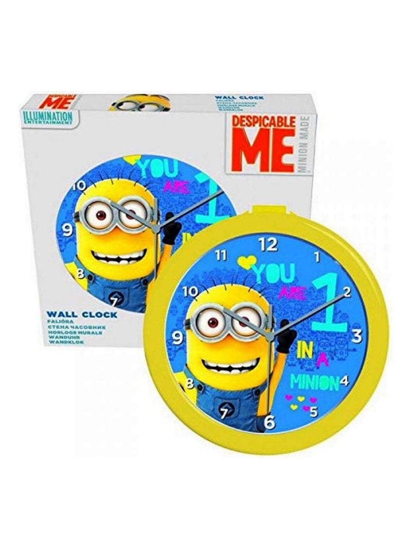 Horloge murale Les Minions 24 cm montre Multicolore - Kiabi