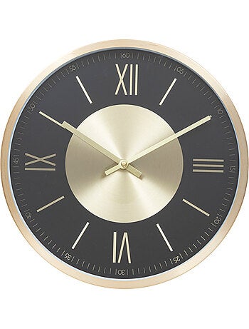 Horloge murale métal finition laiton ARIANA