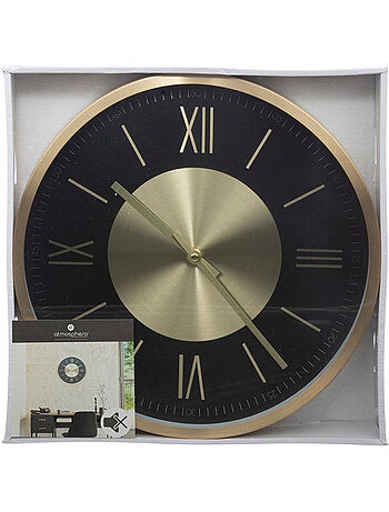 Horloge murale métal finition laiton ARIANA