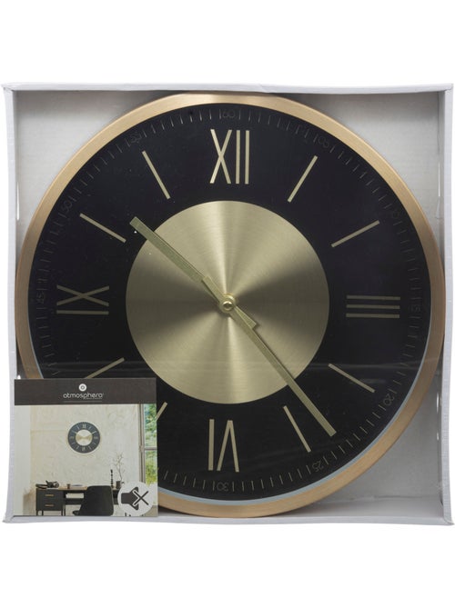 Horloge murale métal finition laiton ARIANA - Kiabi