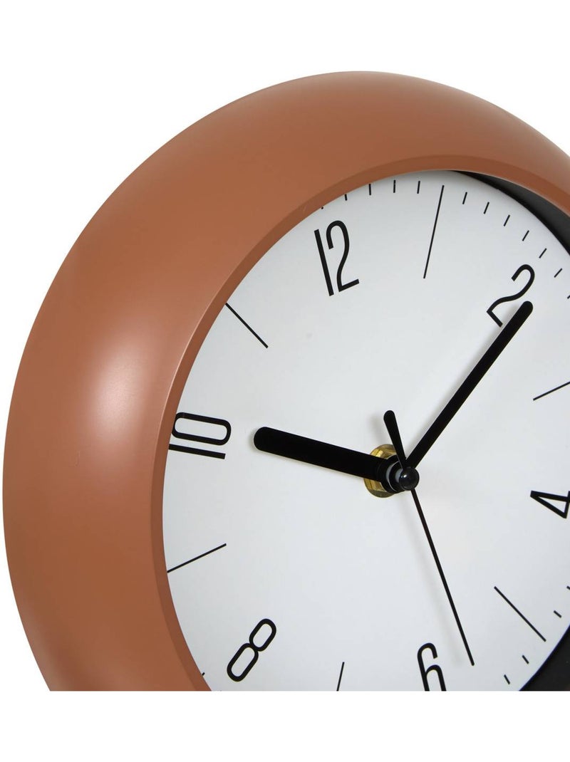 Horloge murale minimaliste cadran verre bombé RONAN Blanc - Kiabi